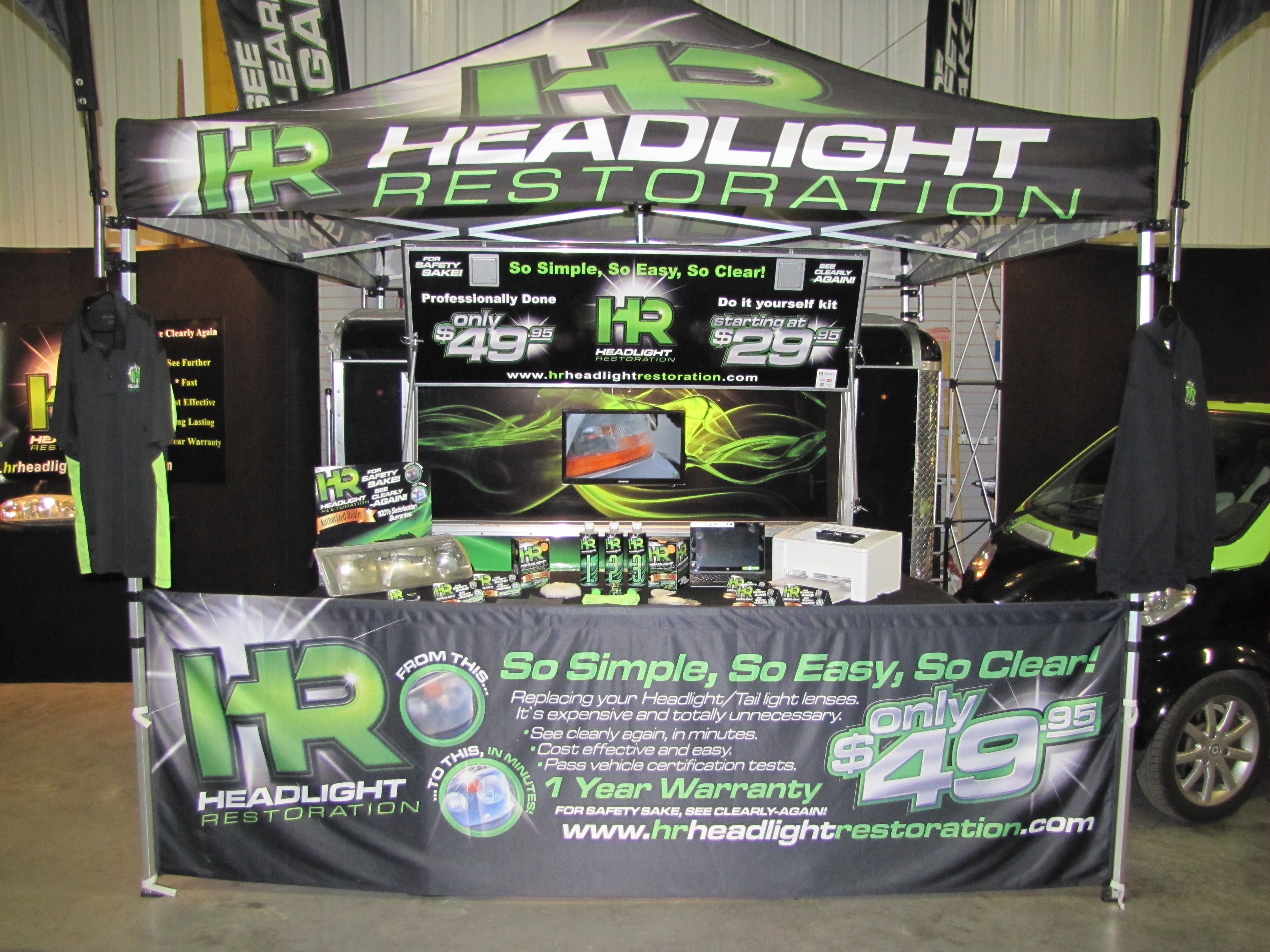 HR Headlight Restoration Authorized Dealer Package