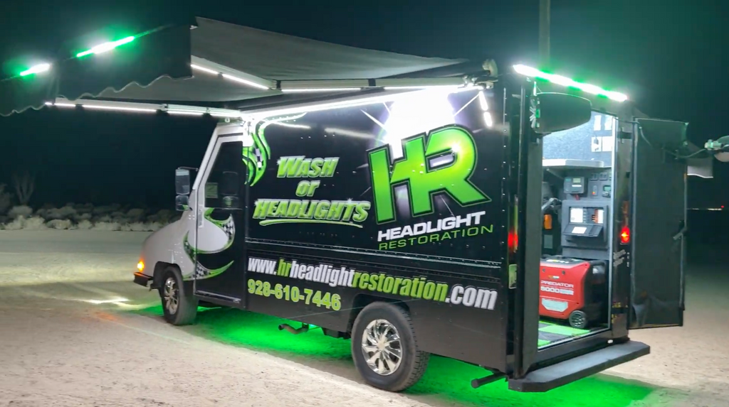 HR HEADLIGHT RESTORATION WASH TRUCK