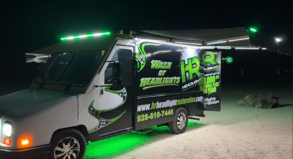 HR HEADLIGHT RESTORATION WASH TRUCK