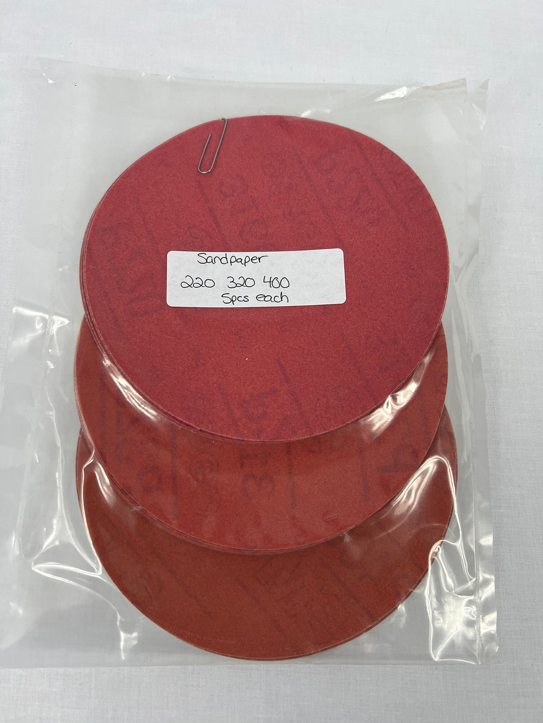 Dry Sandpaper Discs Pkg